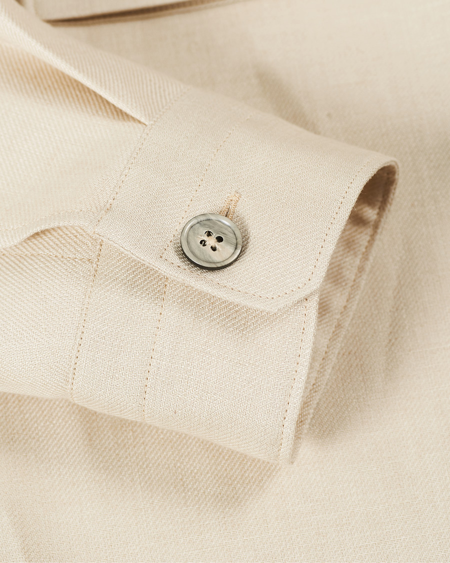 Heren | Overhemden | Ermenegildo Zegna | Linen Shirt Jacket Light Beige