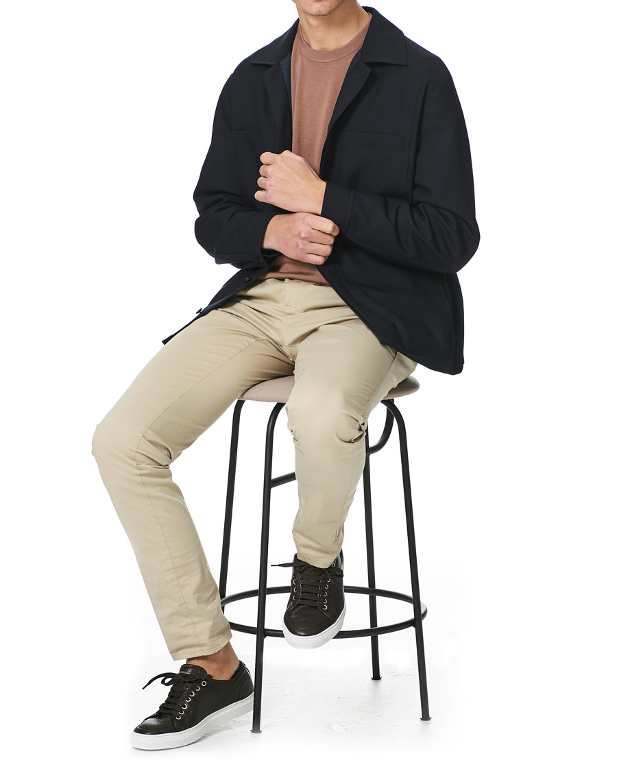 Heren | Jassen | Z Zegna | Padded Techmerino Shirt Jacket Navy