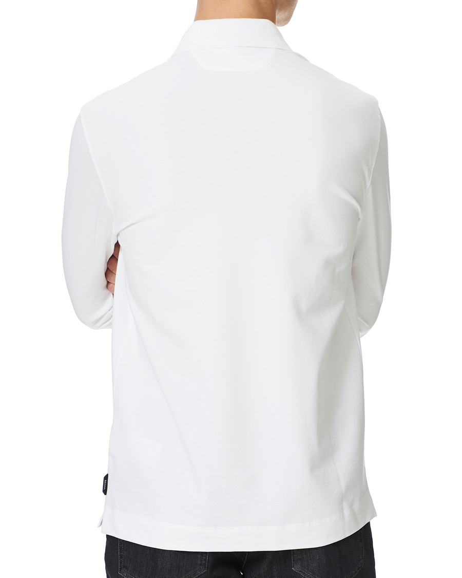 Heren | Truien | Z Zegna | Stretch Piquet Long Sleeve Polo White