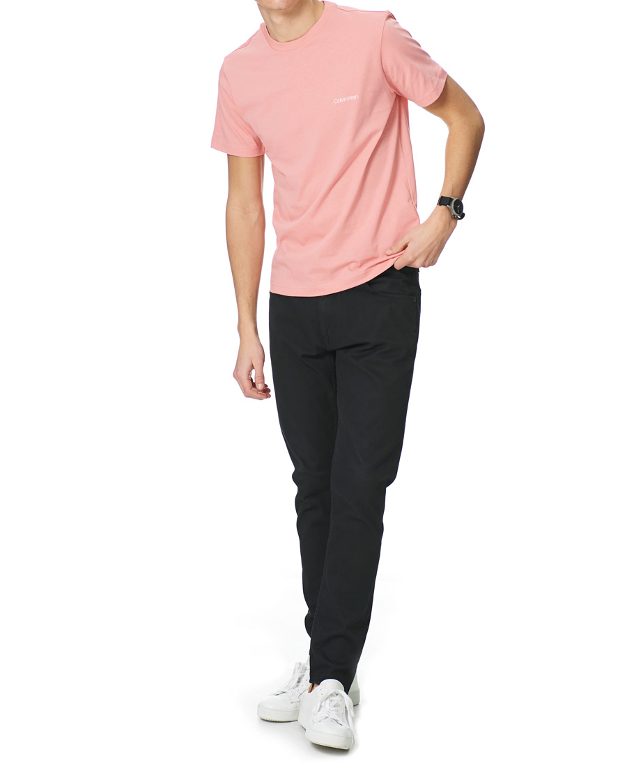 Heren | T-shirts | Calvin Klein | Chest Logo Crew Neck Tee Dusty Pink