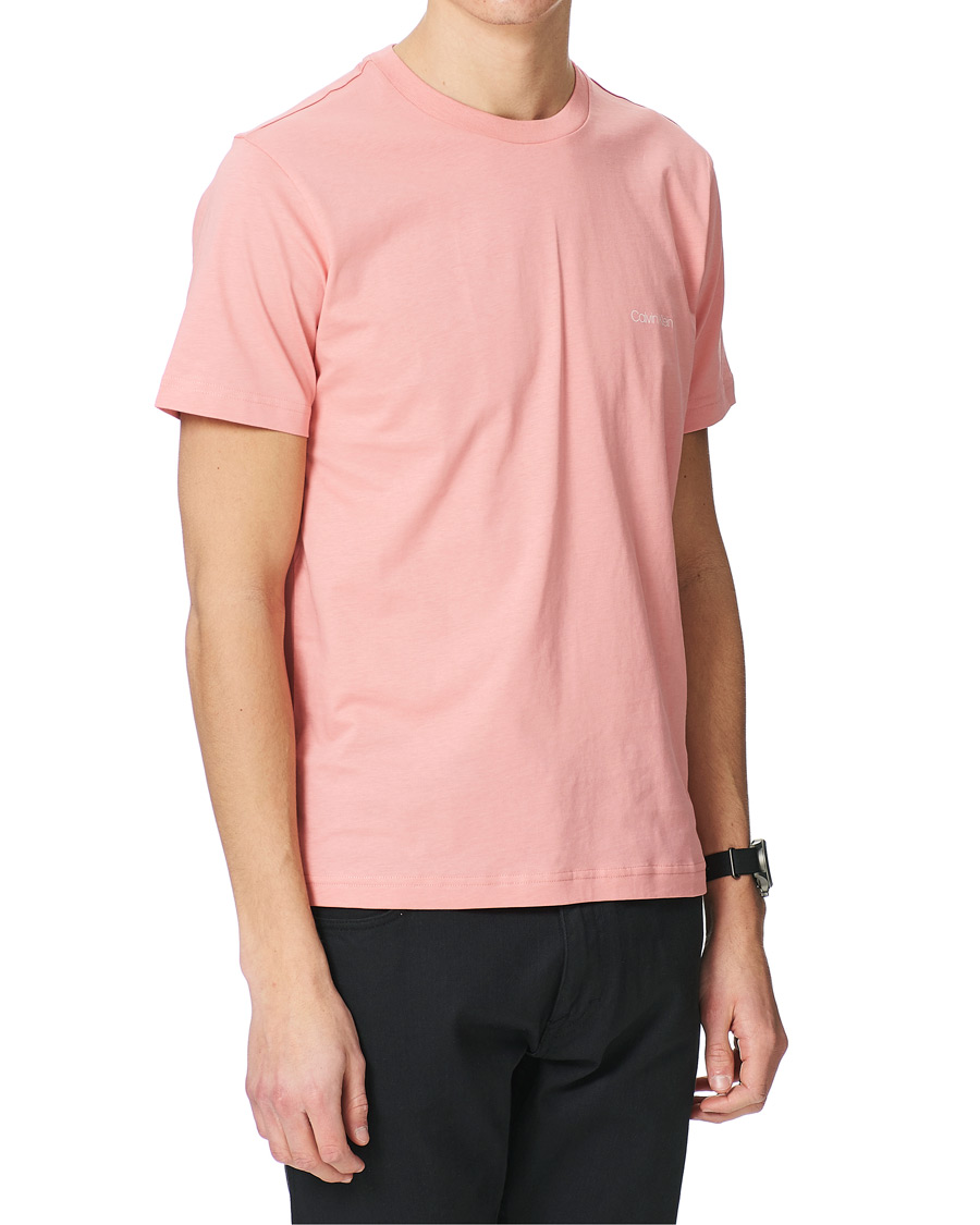 Heren | T-shirts | Calvin Klein | Chest Logo Crew Neck Tee Dusty Pink