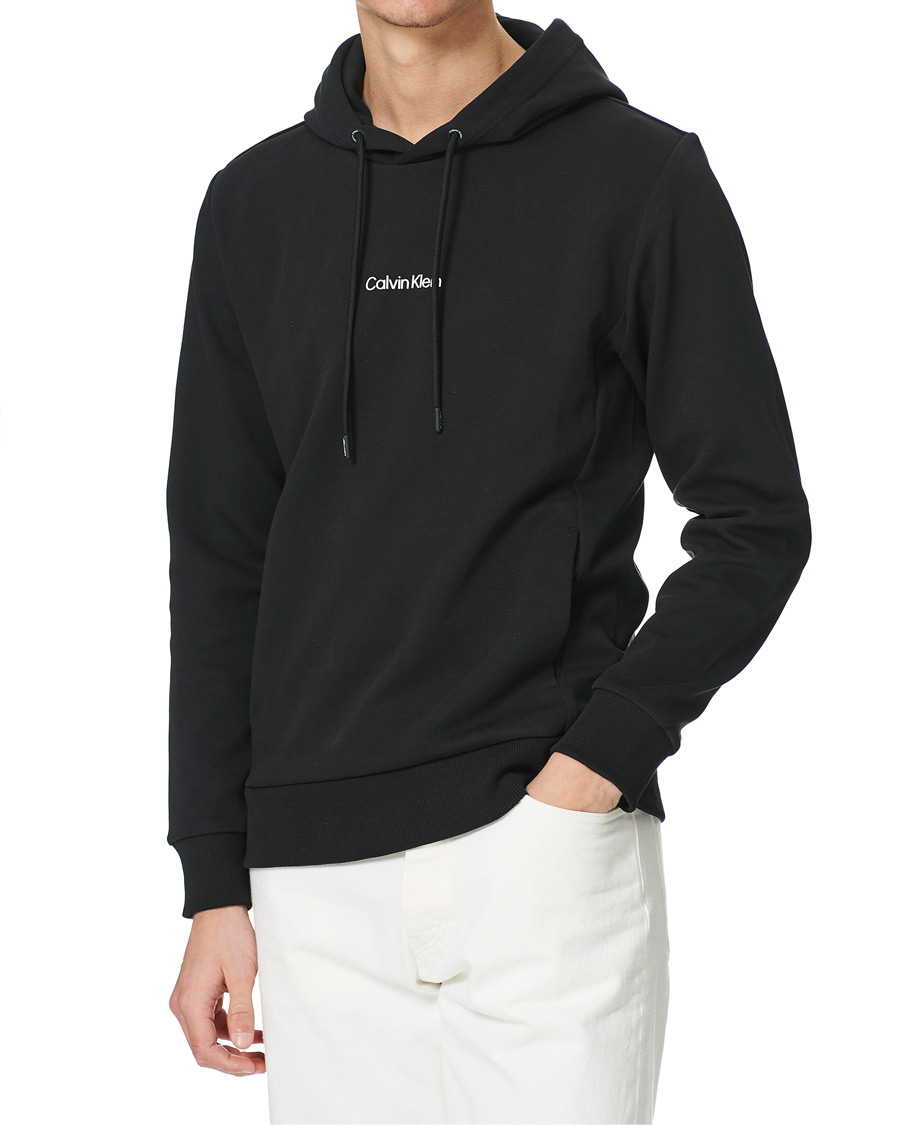 Heren | Truien | Calvin Klein | Small Chest Logo Hoodie Black