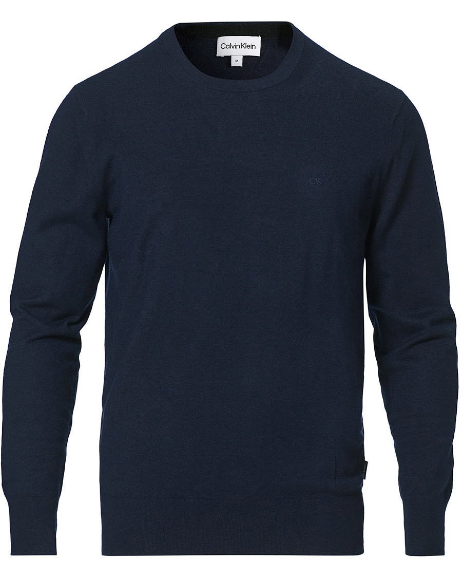 Heren | Truien | Calvin Klein | Crew Neck Knitted Sweater Navy