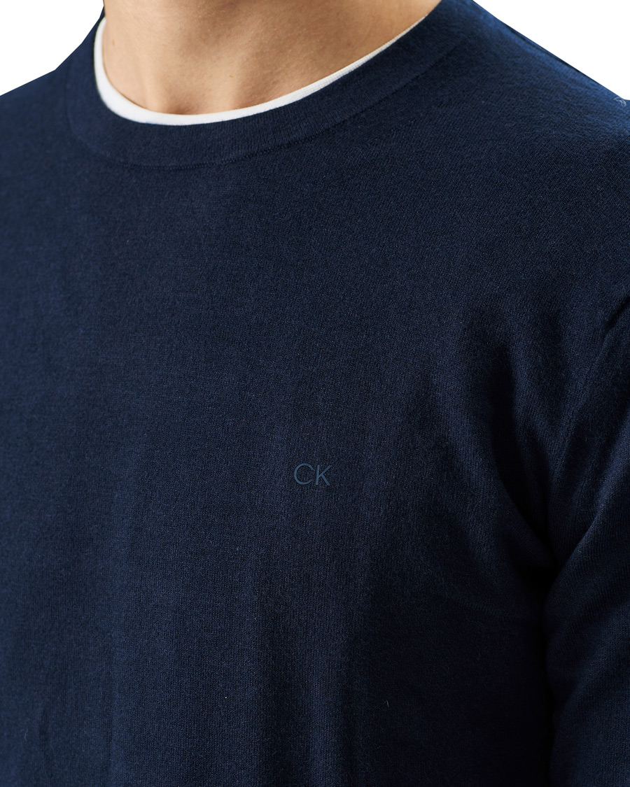 Heren | Truien | Calvin Klein | Crew Neck Knitted Sweater Navy