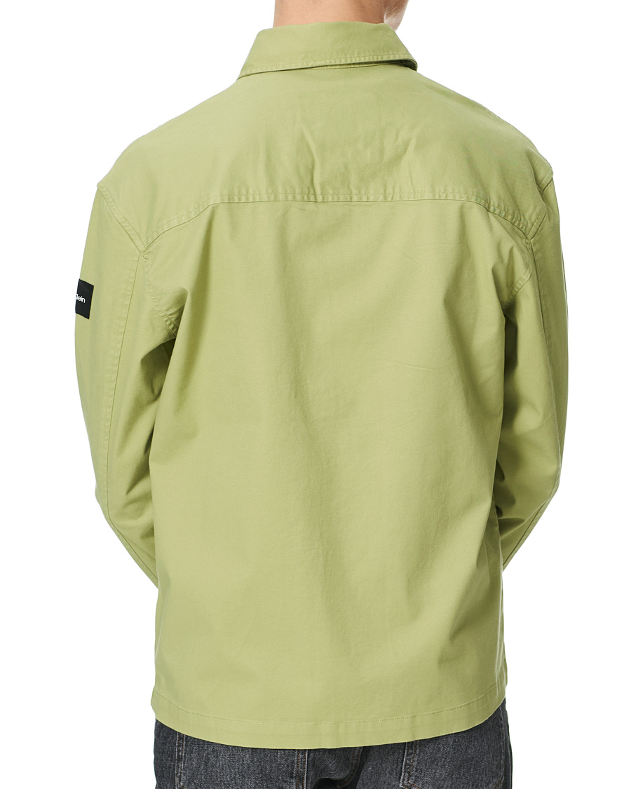 Heren | Overhemden | Calvin Klein | Twill Overshirt Sage Green