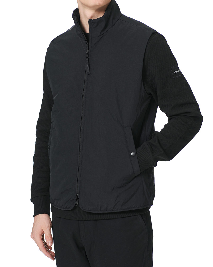 Heren | Jassen | Calvin Klein | Crinkle Nylon Vest Black