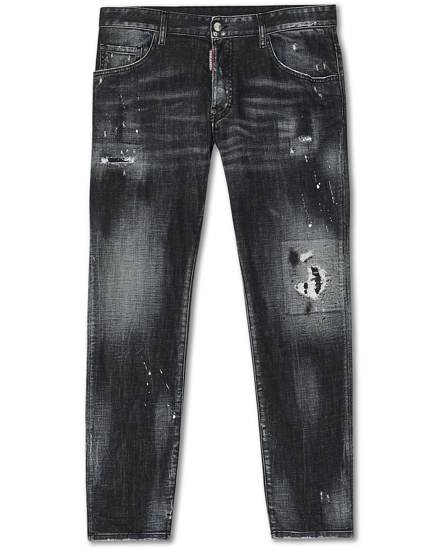 Heren | Jeans | Dsquared2 | Skater Jeans Black Wash