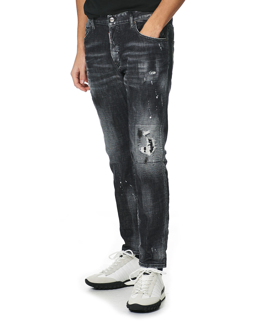 Heren | Jeans | Dsquared2 | Skater Jeans Black Wash