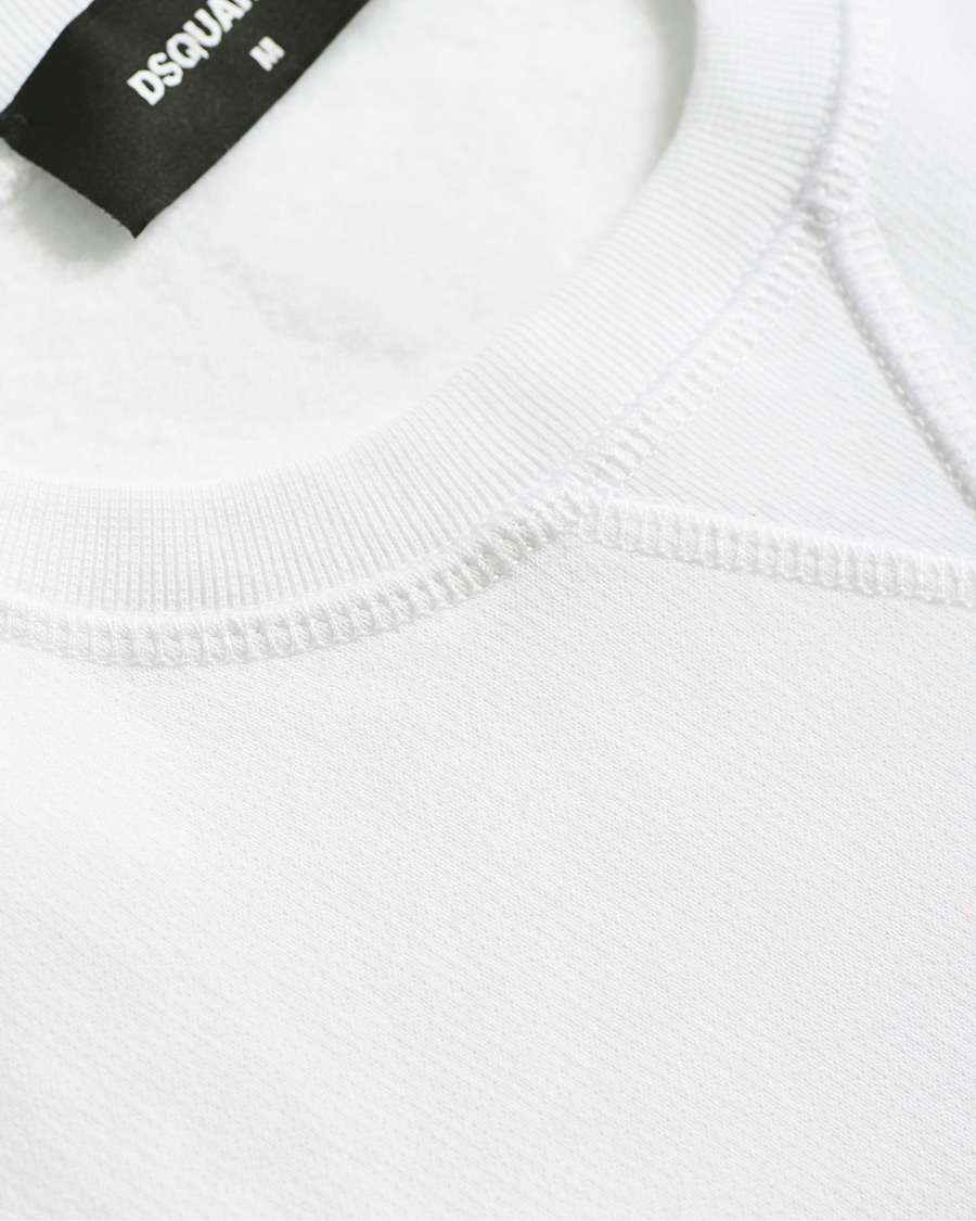 Heren | Truien | Dsquared2 | Flock Logo Sweatshirt White