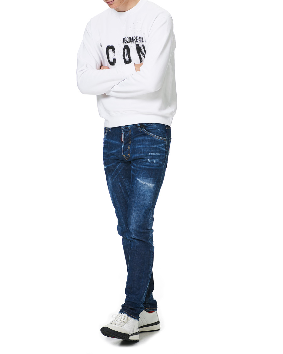 Heren | Truien | Dsquared2 | Icon Logo Sweatshirt White
