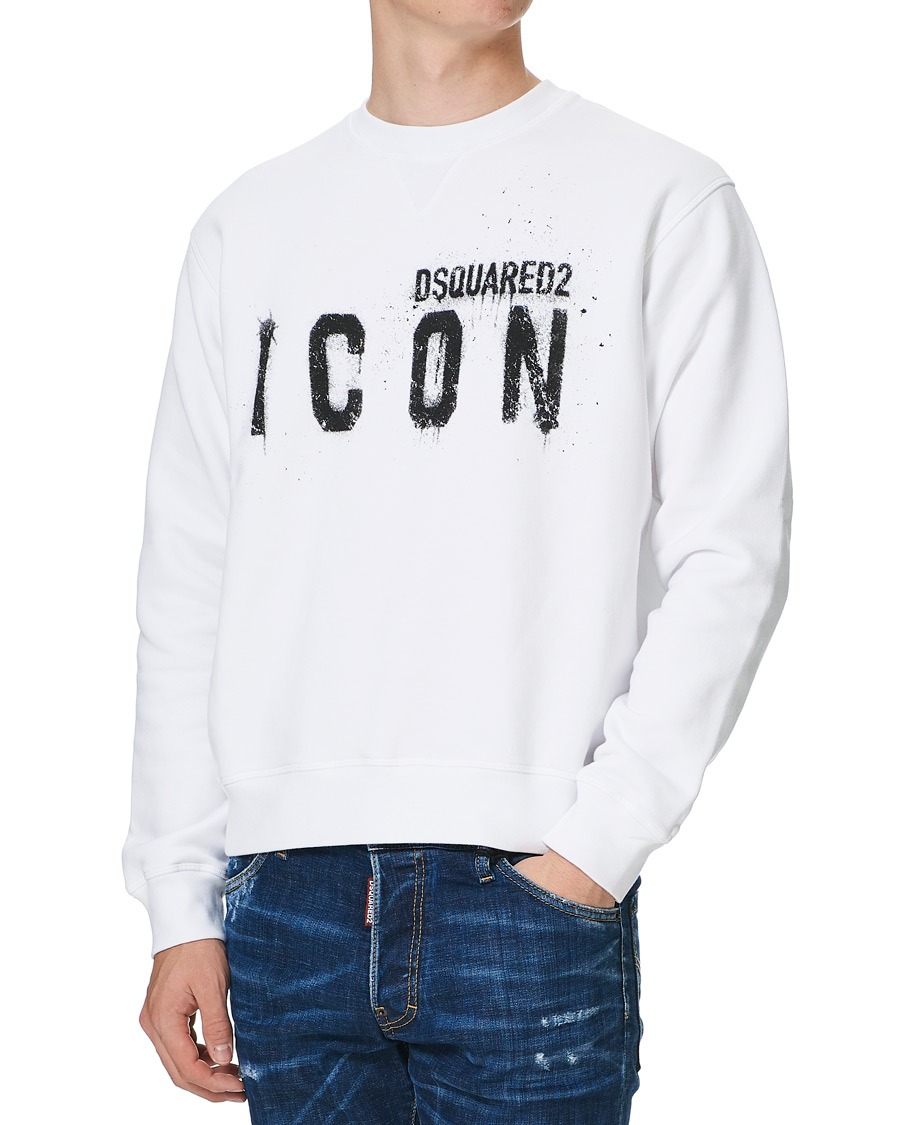 Heren | Truien | Dsquared2 | Icon Logo Sweatshirt White