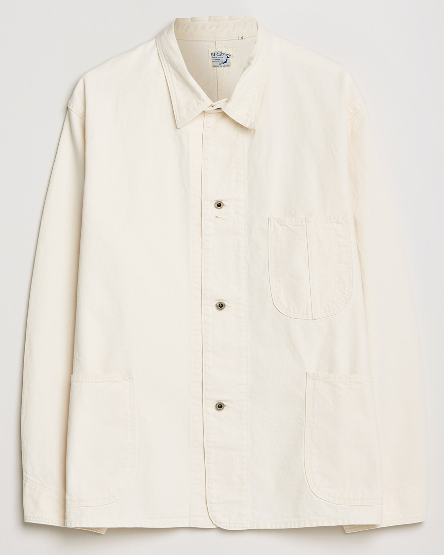 Heren | Overhemden | orSlow | 1940s Kinari Denim Coverall Ecru