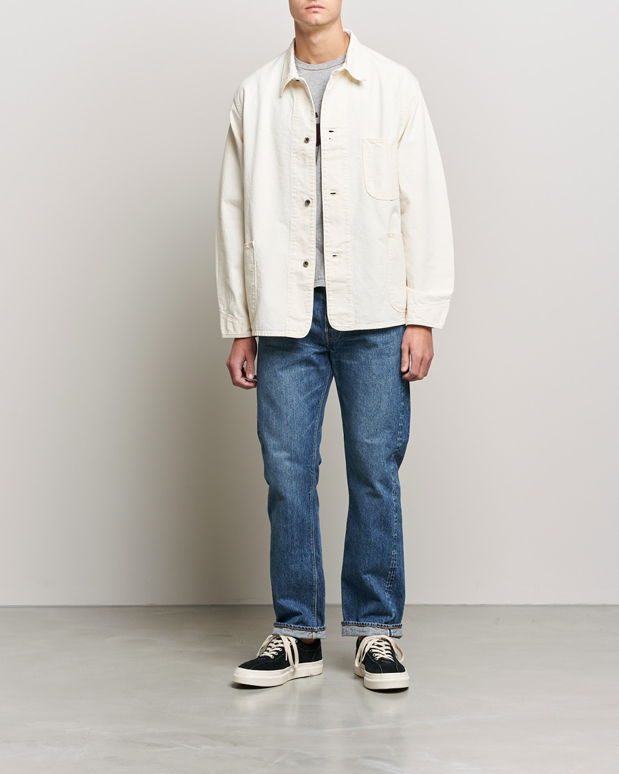 Heren | Overhemden | orSlow | 1940s Kinari Denim Coverall Ecru