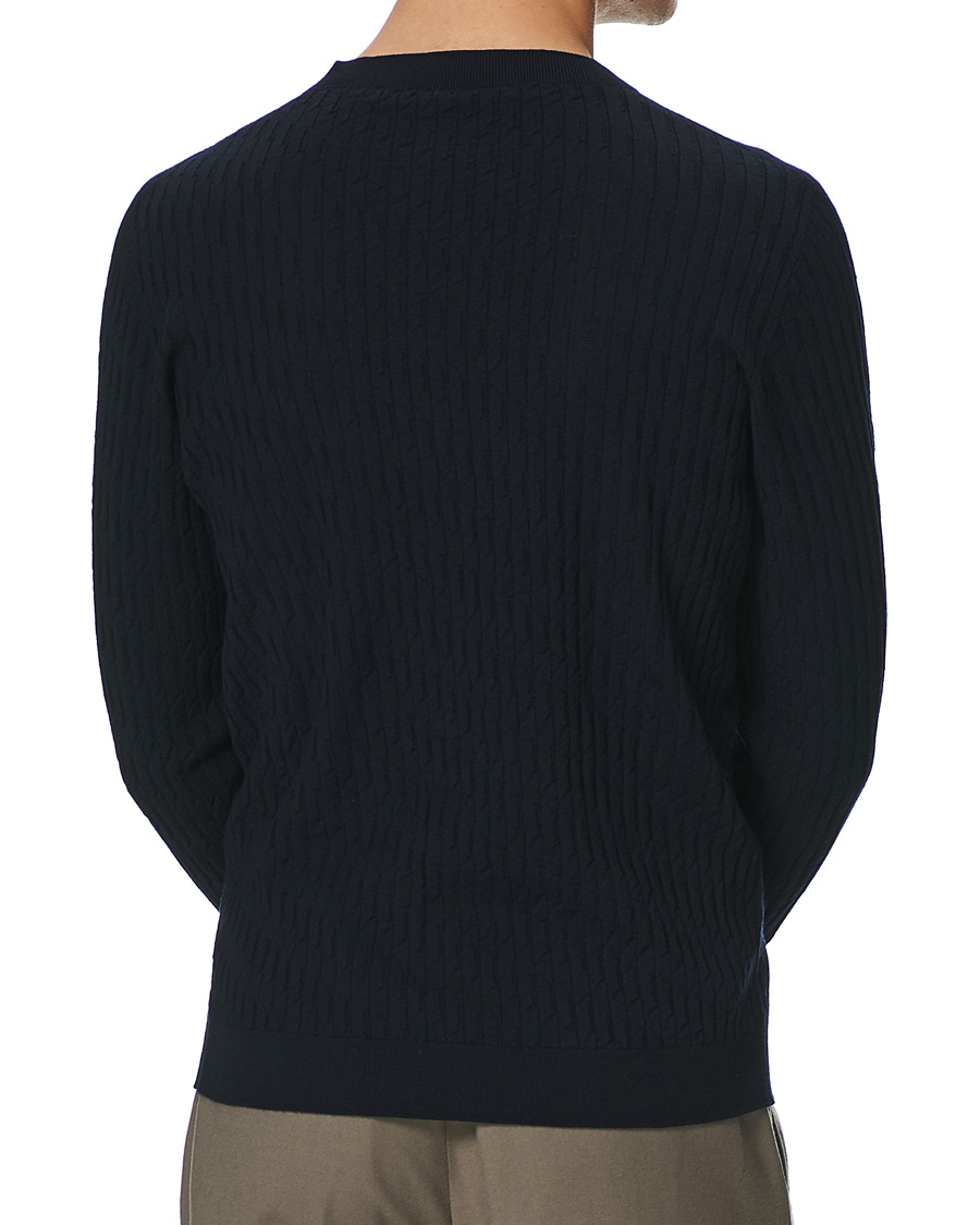 Heren | Truien | Giorgio Armani | Wool Blend Crew Neck Sweater Navy