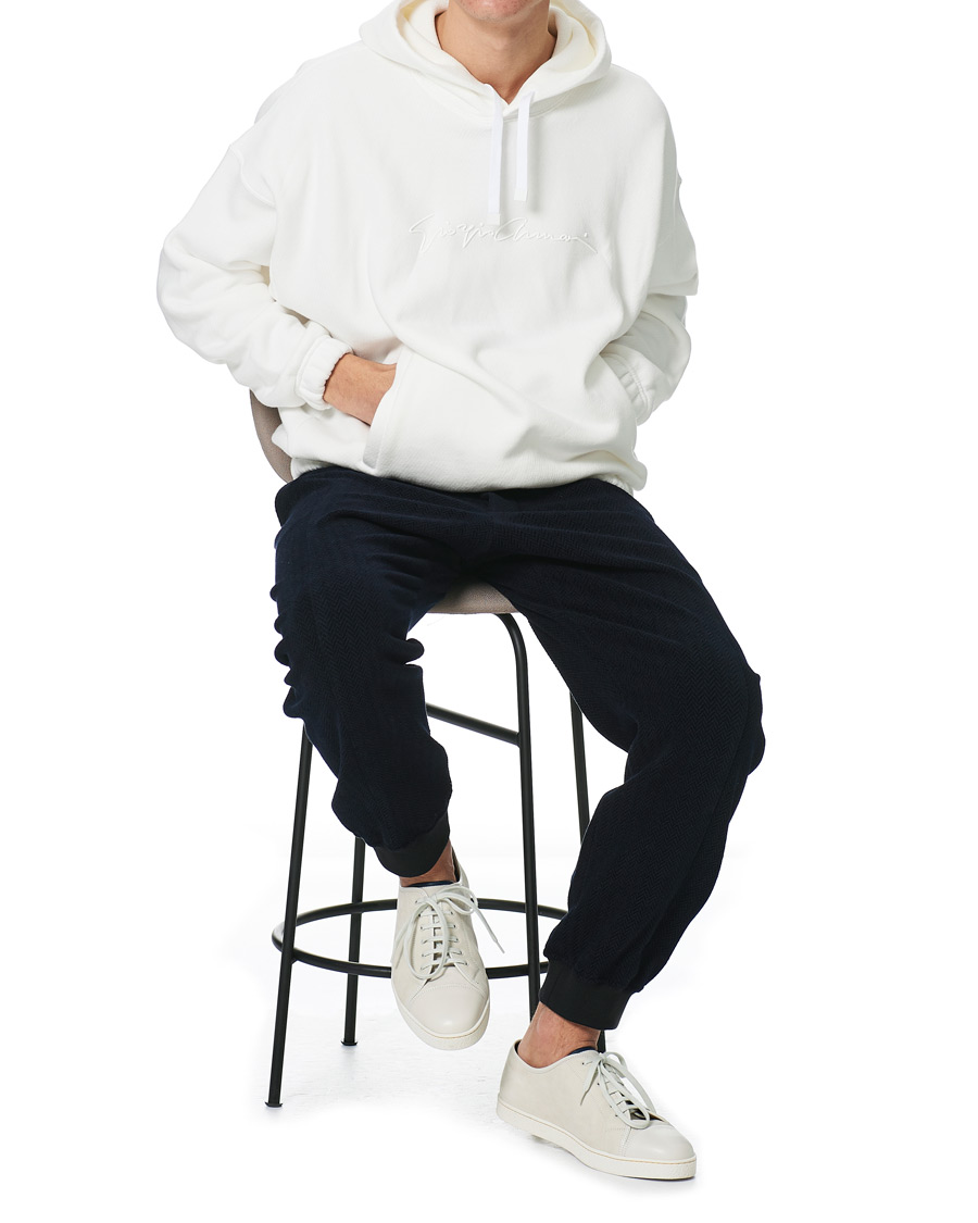 Heren | Truien | Giorgio Armani | Denim Cotton Hoodie White