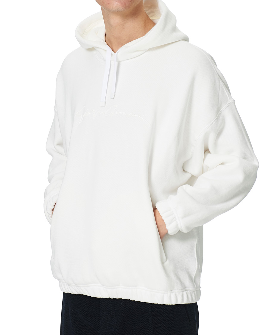 Heren | Truien | Giorgio Armani | Denim Cotton Hoodie White