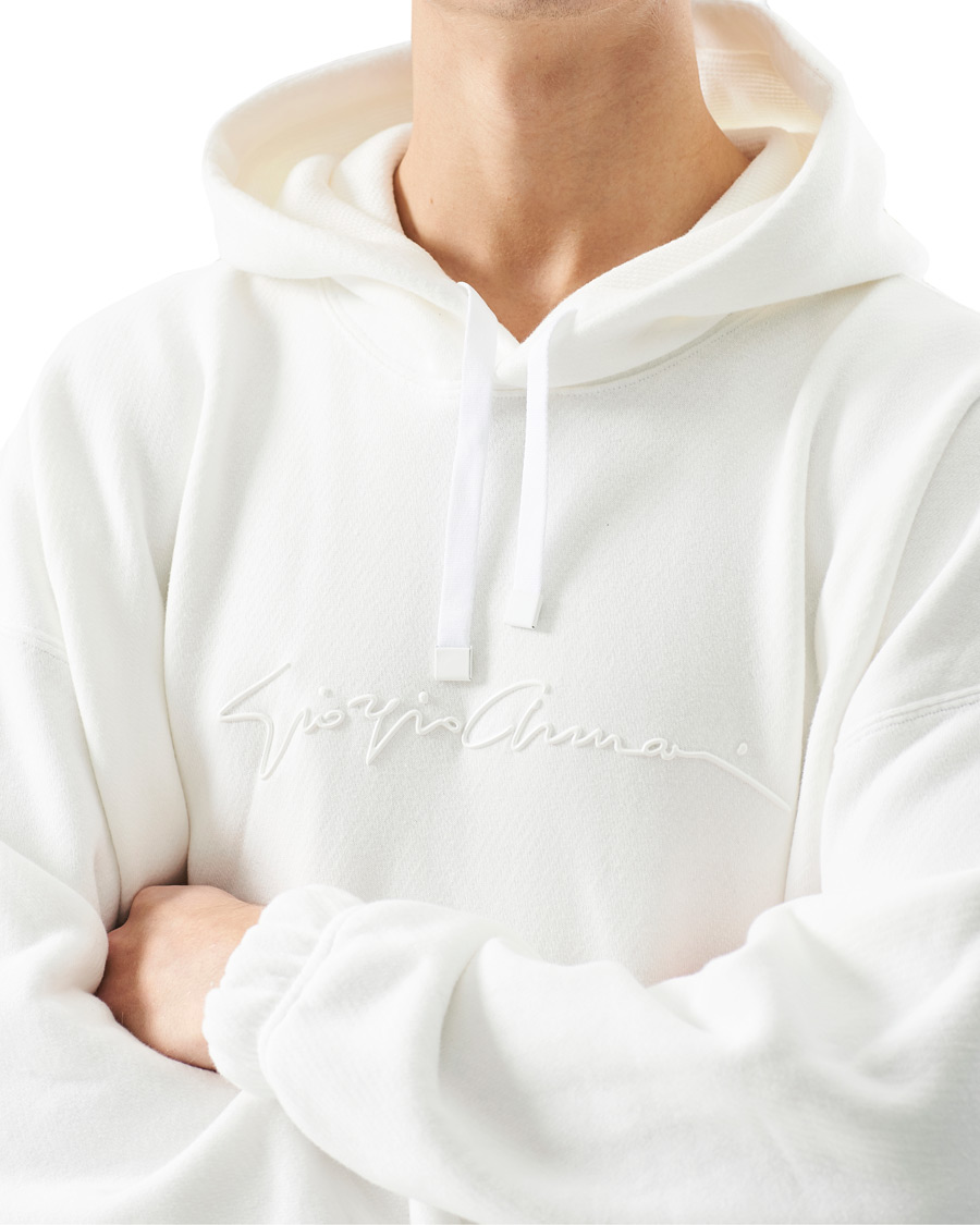 Heren | Truien | Giorgio Armani | Denim Cotton Hoodie White