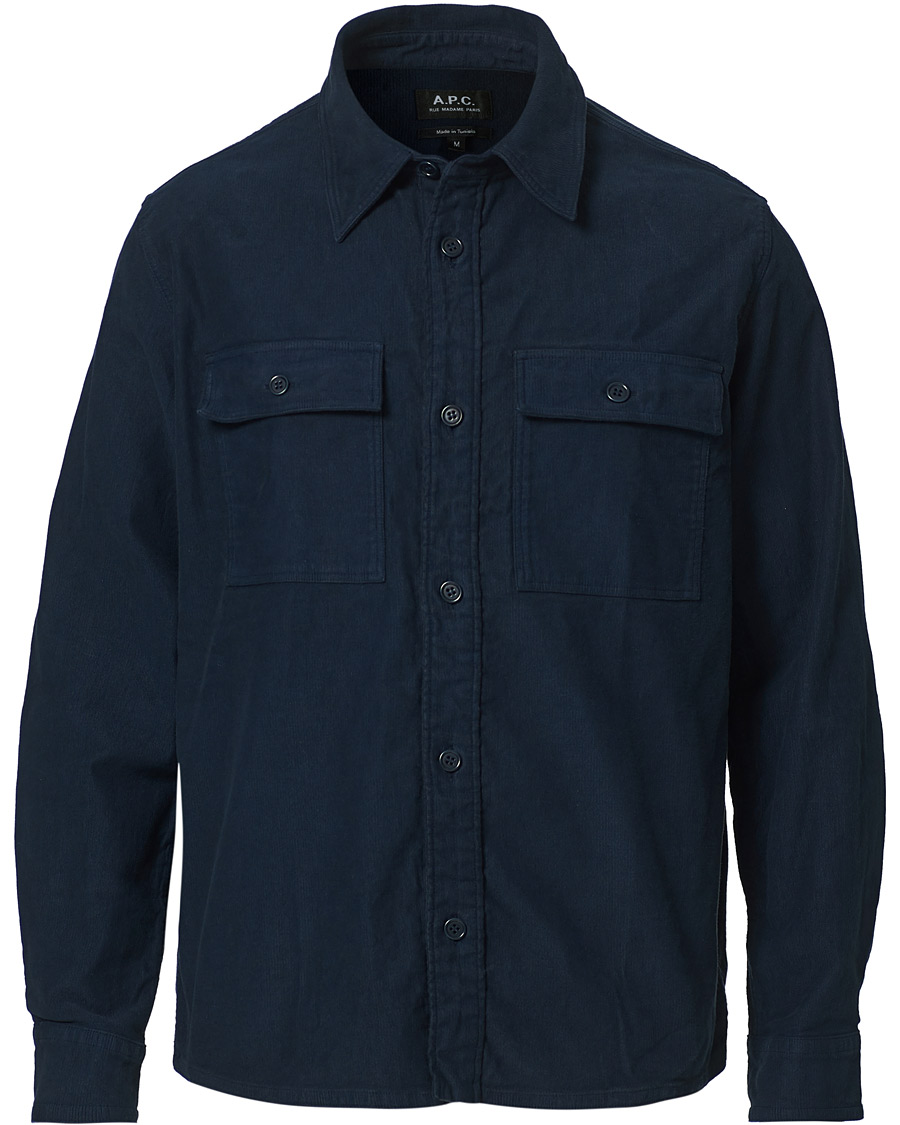 Heren | Overhemden | A.P.C. | Bastian Cotton Overshirt Navy