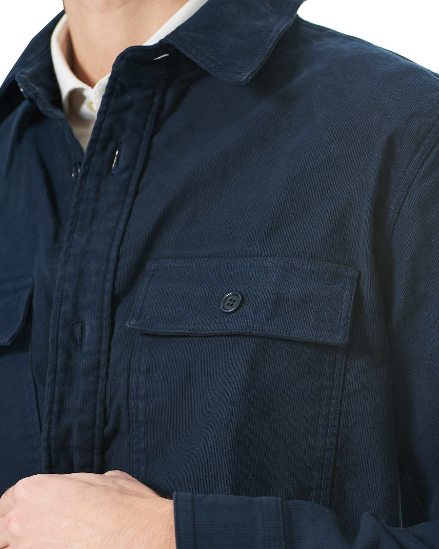 Heren | Overhemden | A.P.C. | Bastian Cotton Overshirt Navy