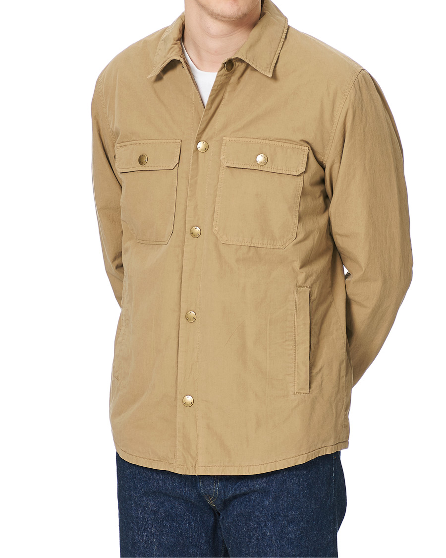 Heren | Jassen | A.P.C. | Alex Garment Dyed Overshirt Dark Beige