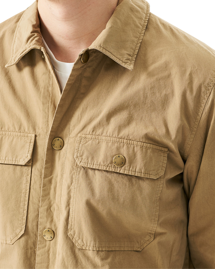 Heren | Jassen | A.P.C. | Alex Garment Dyed Overshirt Dark Beige