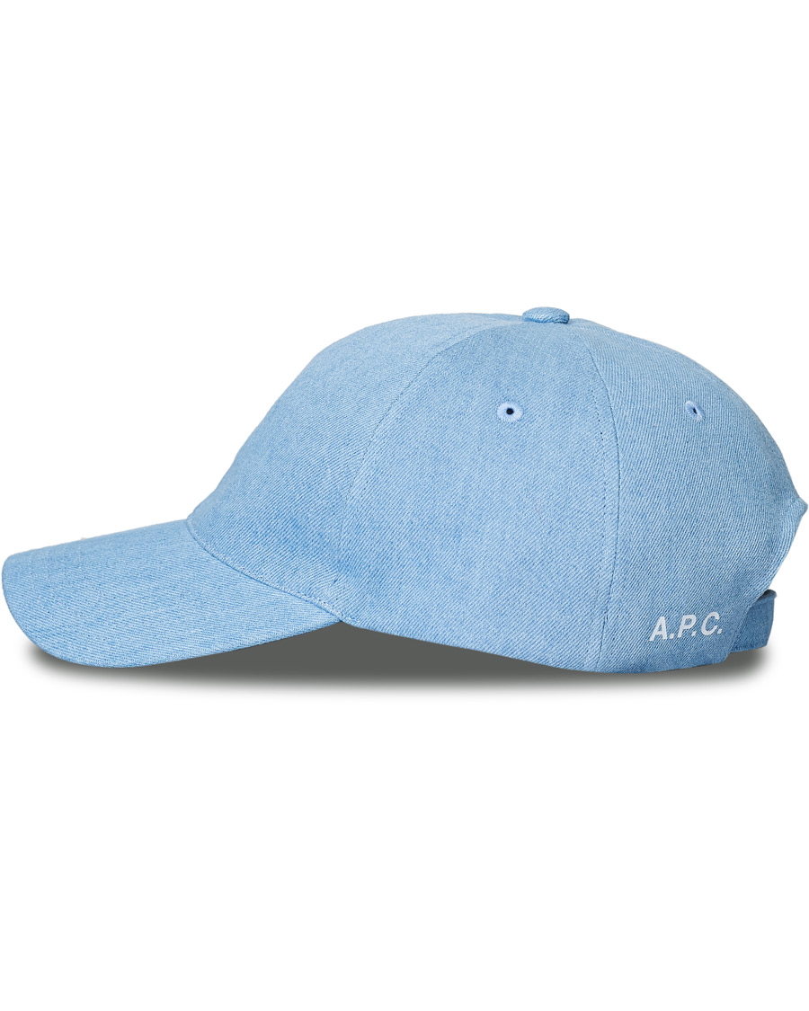 Heren | A.P.C. Charlie Baseball Cap Washed Indigo | A.P.C. | Charlie Baseball Cap Washed Indigo