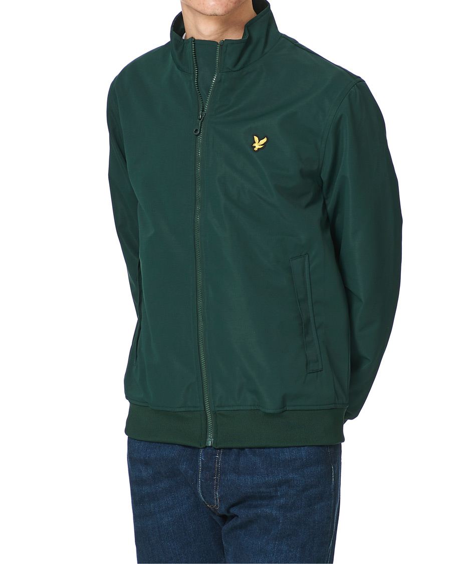 Heren | Jassen | Lyle & Scott | Mesh Backed Funnel Neck Jacket Dark Green