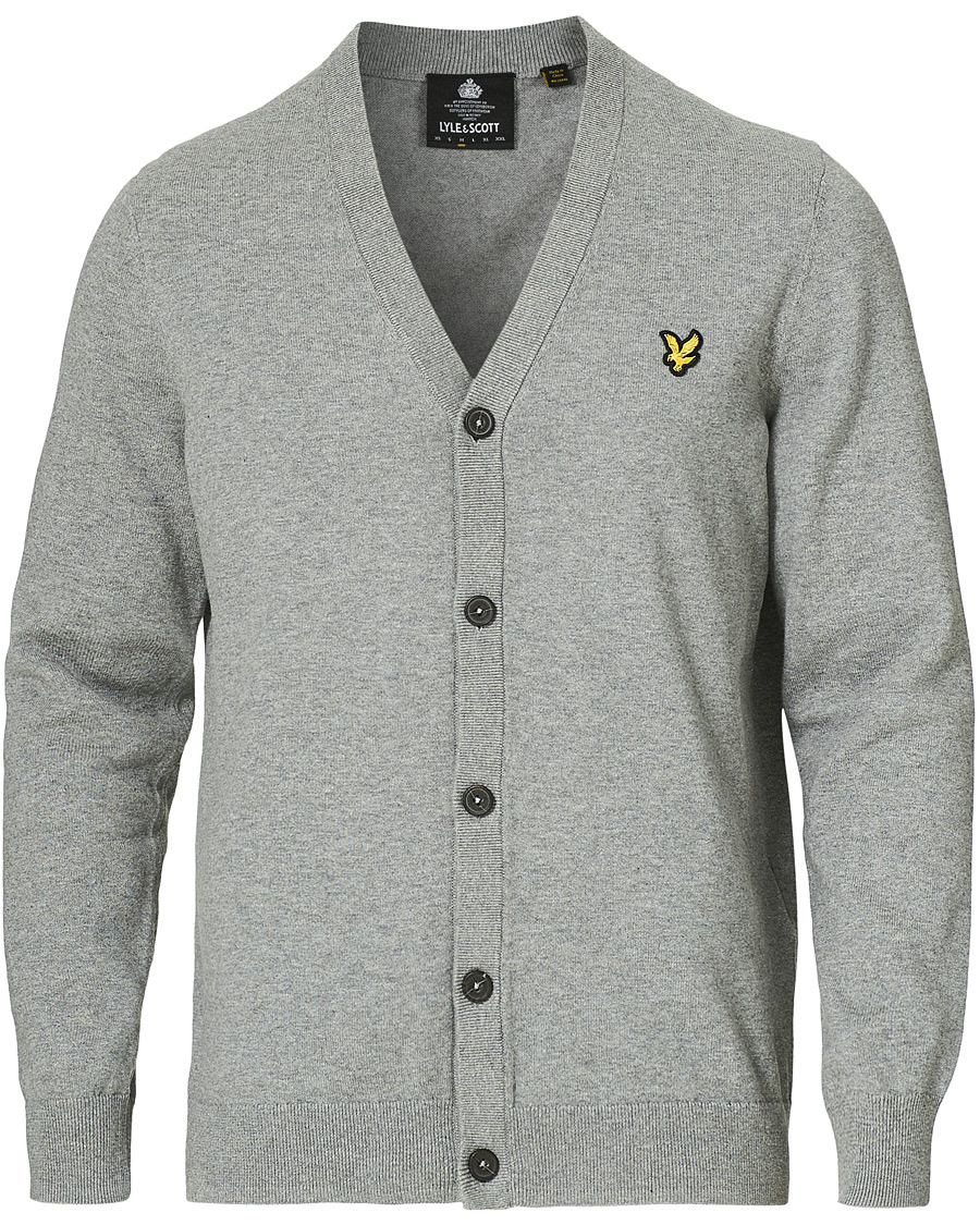 Heren | Truien | Lyle & Scott | Cotton Cardigan Grey