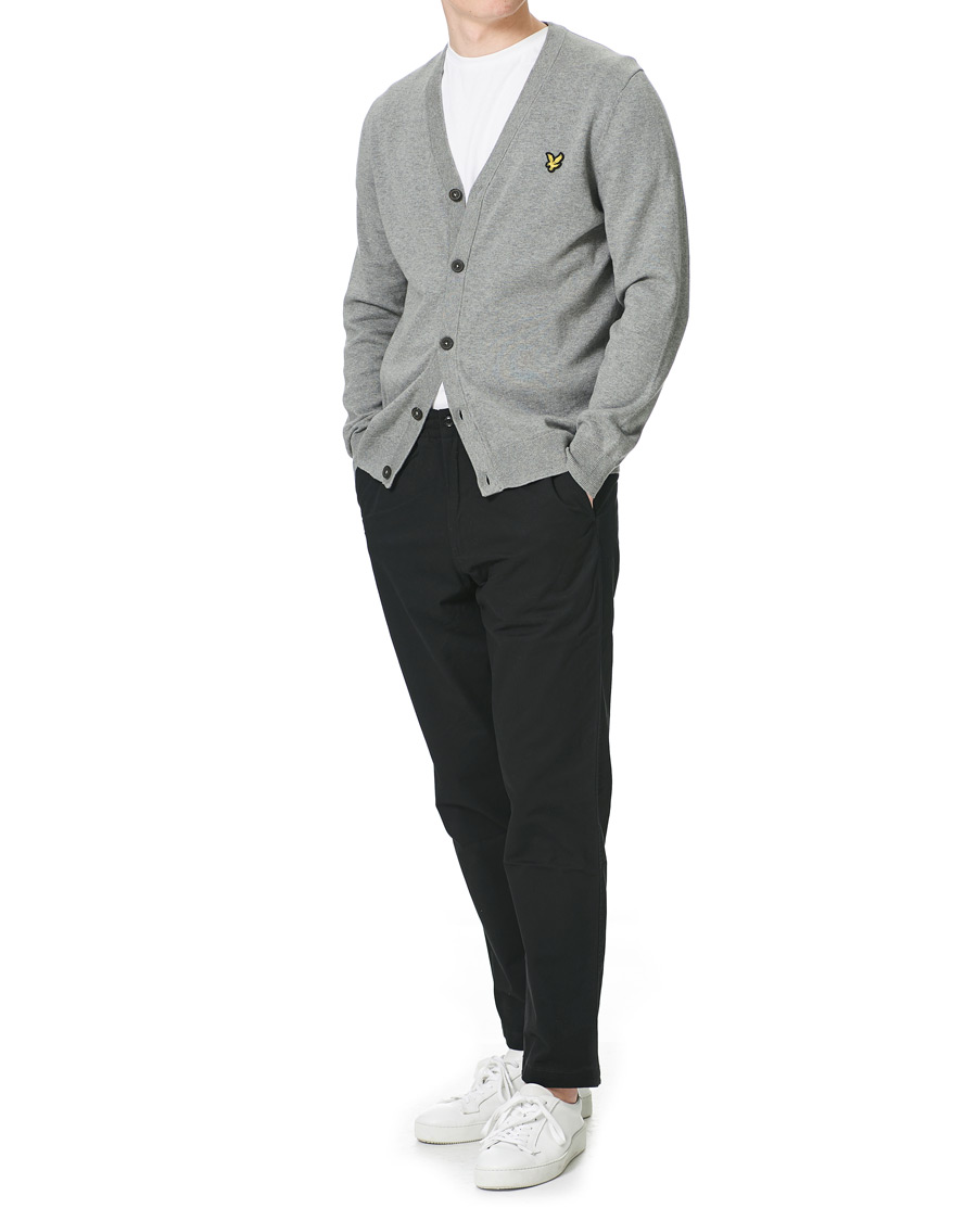Heren | Truien | Lyle & Scott | Cotton Cardigan Grey