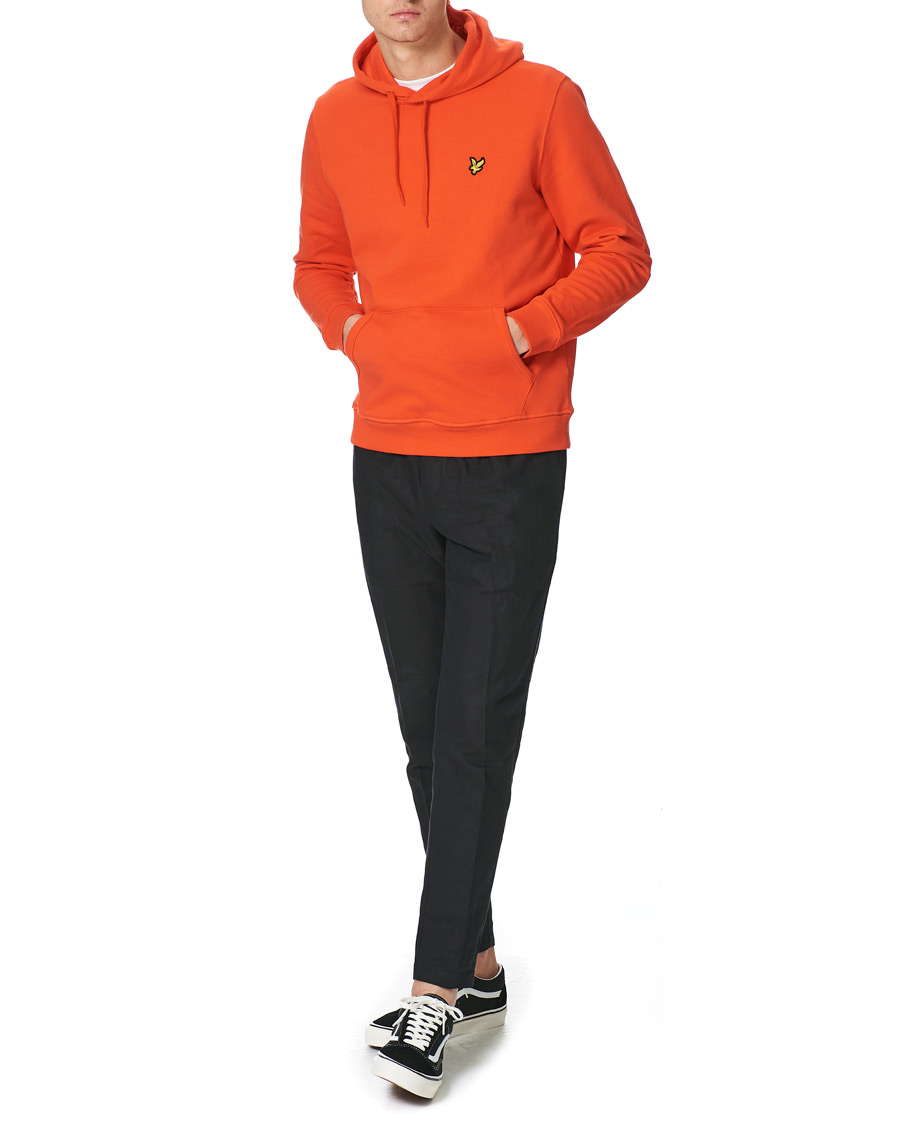Heren | Truien | Lyle & Scott | Pullover Organic Cotton Hoodie Red Flyer