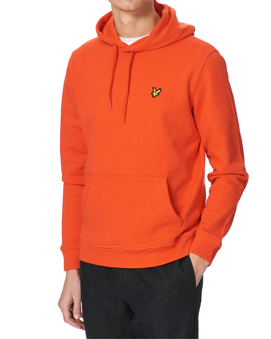 Heren | Truien | Lyle & Scott | Pullover Organic Cotton Hoodie Red Flyer