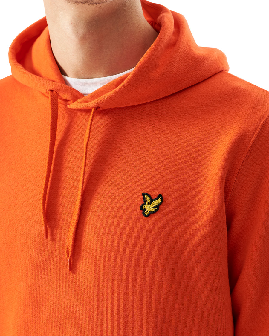 Heren | Truien | Lyle & Scott | Pullover Organic Cotton Hoodie Red Flyer