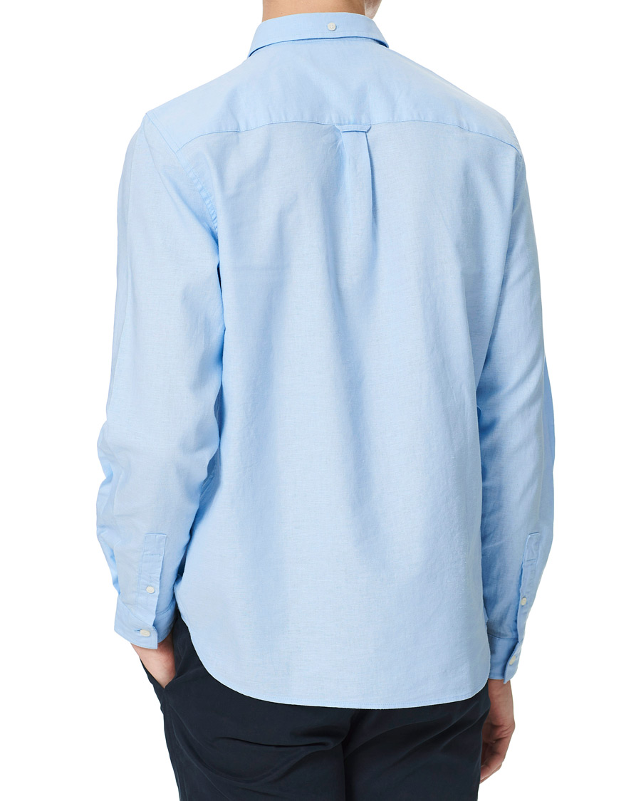 Heren | Overhemden | Lyle & Scott | Linen/Cotton Shirt Light Blue