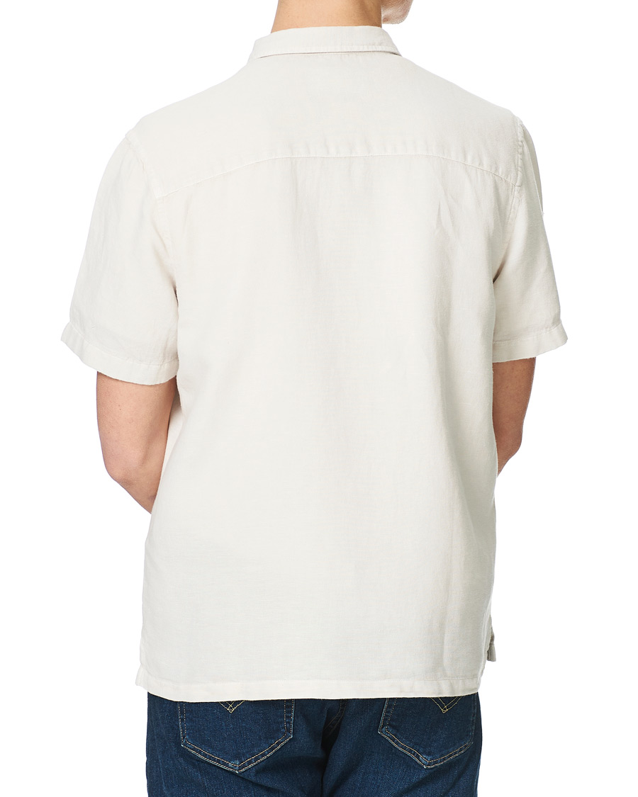 Heren | Overhemden | Lyle & Scott | Washed Cotton Linen Shirt Mist
