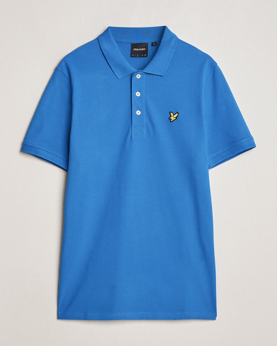 Heren | Polo's | Lyle & Scott | Plain Pique Polo Spring Blue