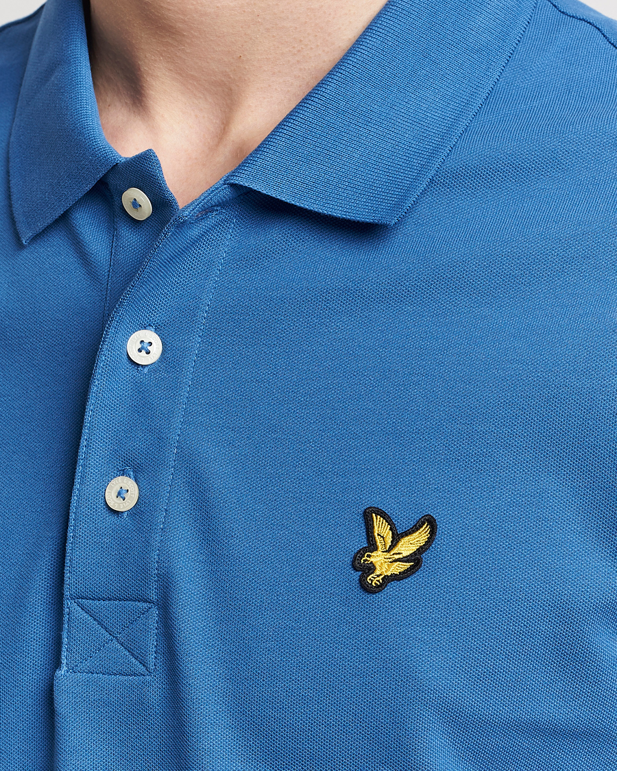 Heren | Polo's | Lyle & Scott | Plain Pique Polo Spring Blue