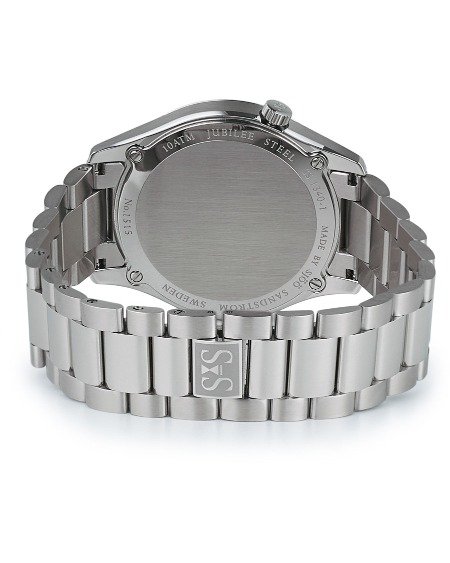 Heren | Sjöö Sandström Jubilee Steel Quartz 40mm White/Steel | Sjöö Sandström | Jubilee Steel Quartz 40mm White/Steel
