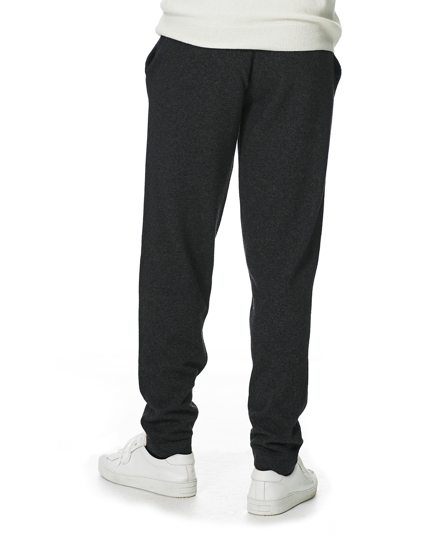 Heren | Broeken | Oscar Jacobson | Parson Wool/Cashmere Sweatpants Charcoal