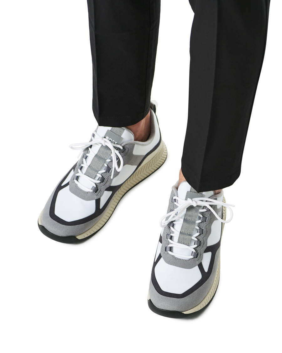 Heren | BOSS Titanium Running Lymx Sneaker Open White | BOSS BLACK | BOSS Titanium Running Lymx Sneaker Open White