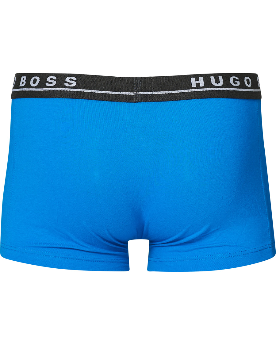 Heren | Ondergoed | BOSS BLACK | BOSS 3-Pack Trunk Boxer Shorts Grey/Navy/Blue
