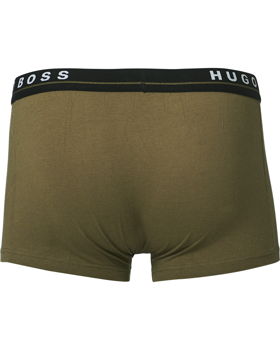 Heren | Ondergoed | BOSS BLACK | BOSS 3-Pack Trunk Boxer Shorts Black/Orange/Green