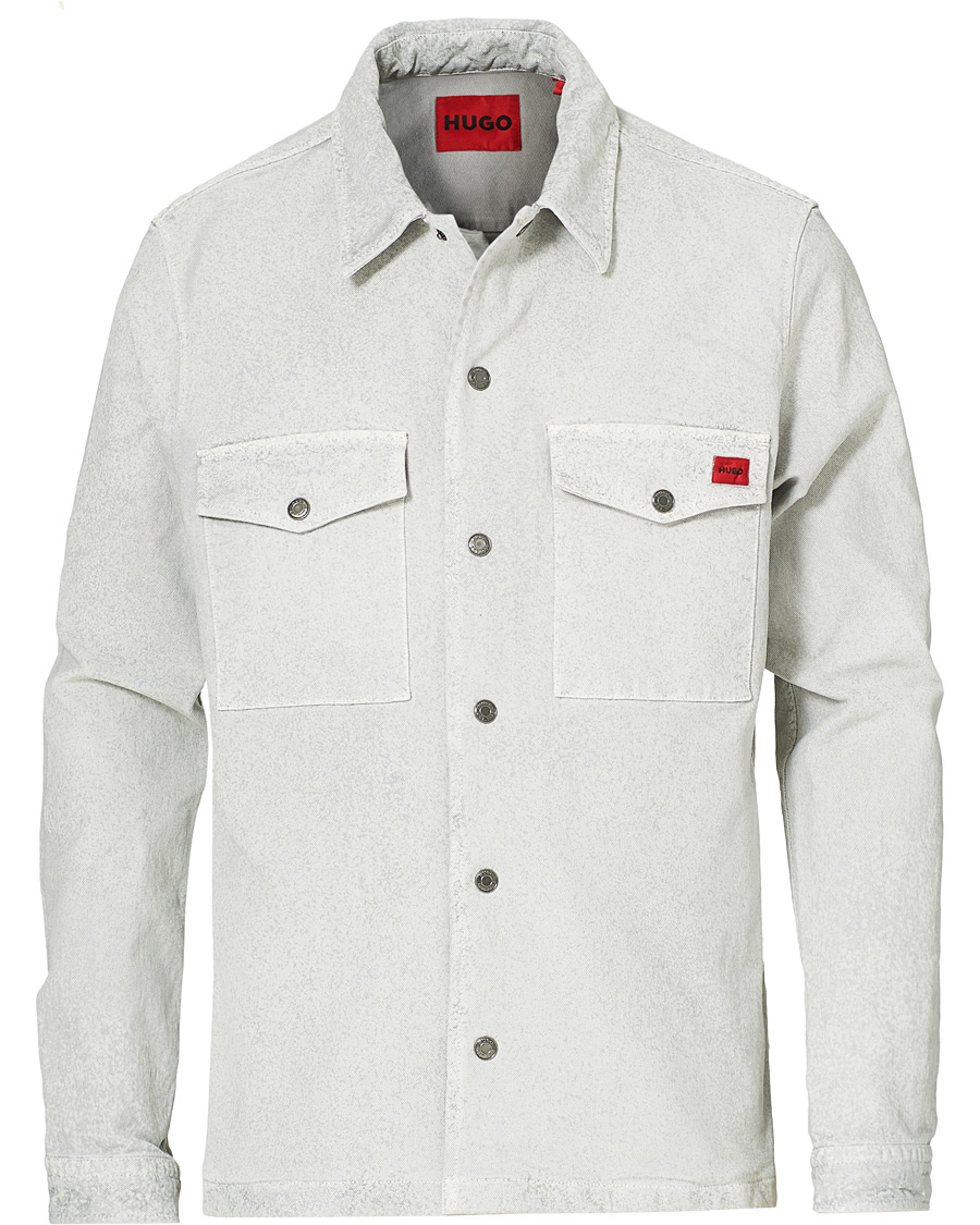 Heren | Overhemden | HUGO | Enalu Overshirt Medium Grey