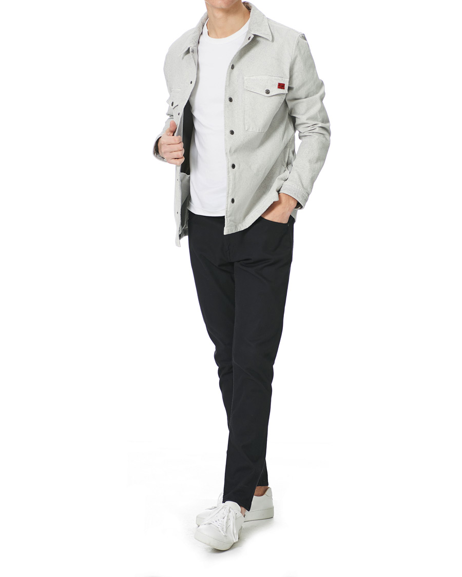 Heren | Overhemden | HUGO | Enalu Overshirt Medium Grey