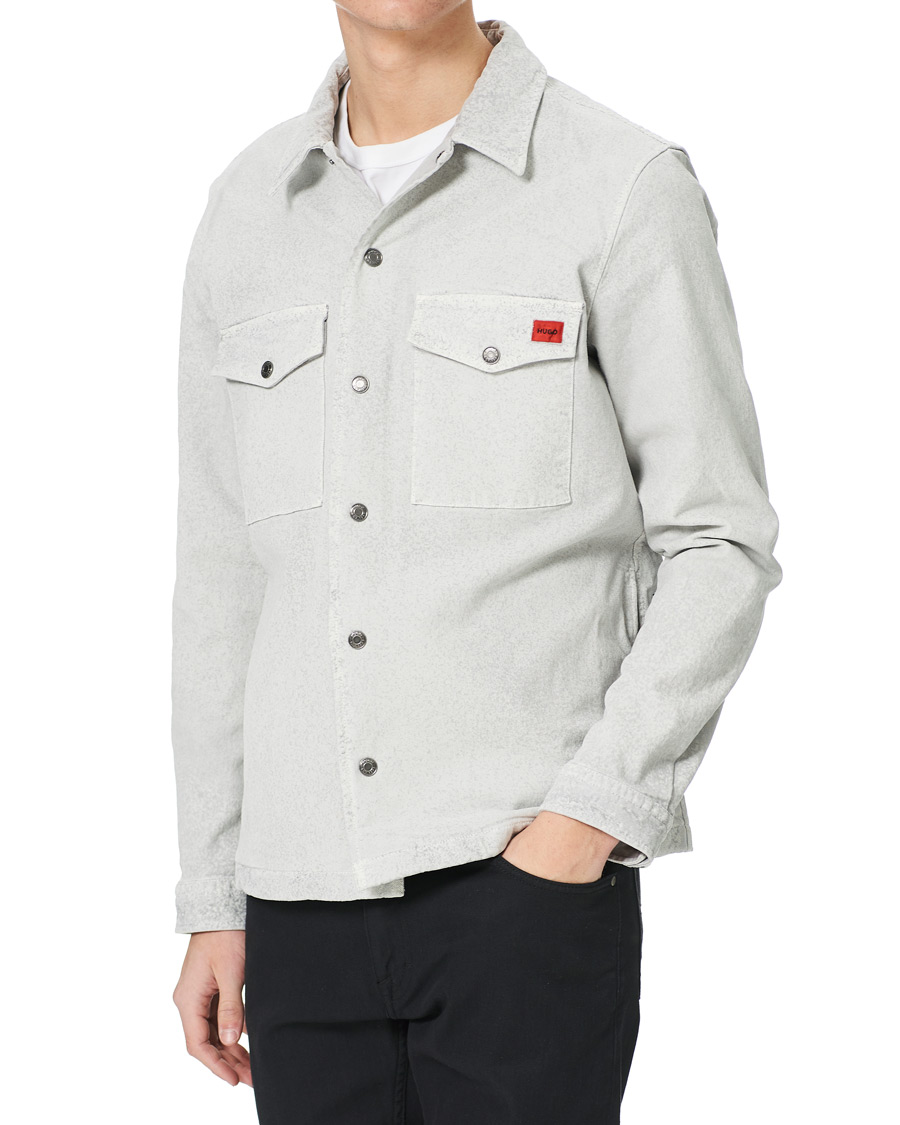Heren | Overhemden | HUGO | Enalu Overshirt Medium Grey