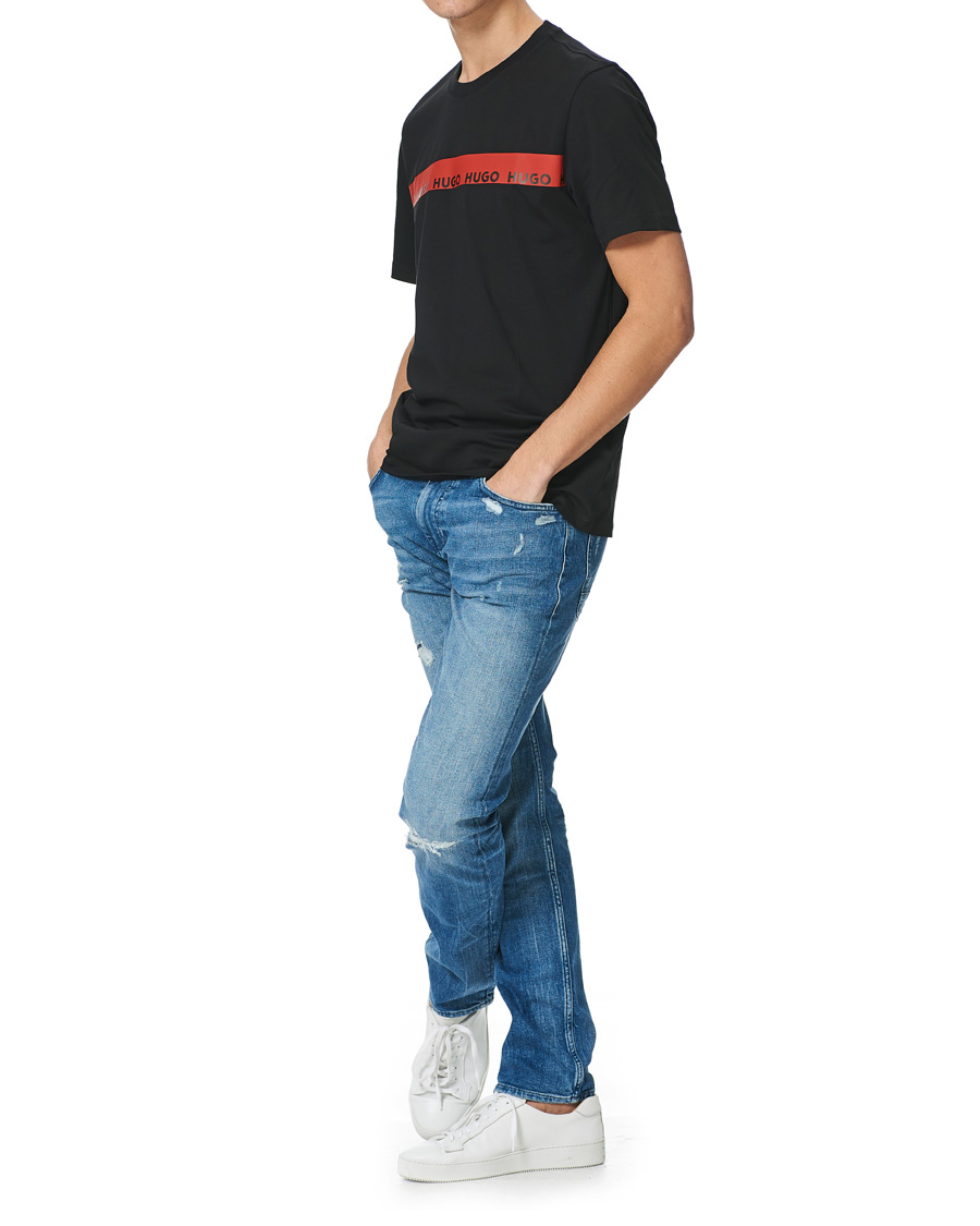 Heren | T-shirts | HUGO | Diziano Logo Crew Neck Tee Black