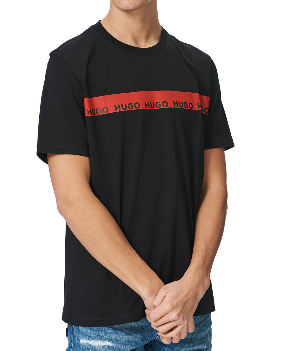 Heren | T-shirts | HUGO | Diziano Logo Crew Neck Tee Black