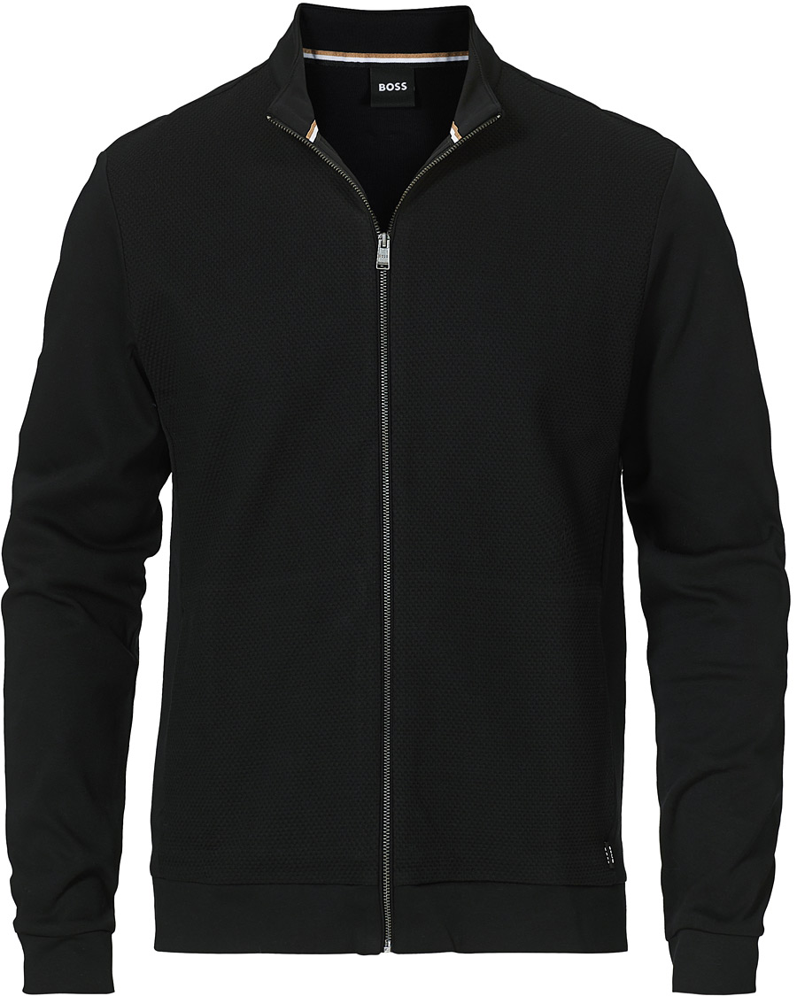 Heren | Truien | BOSS BLACK | BOSS Skiles Knitted Full-Zip Sweater Black