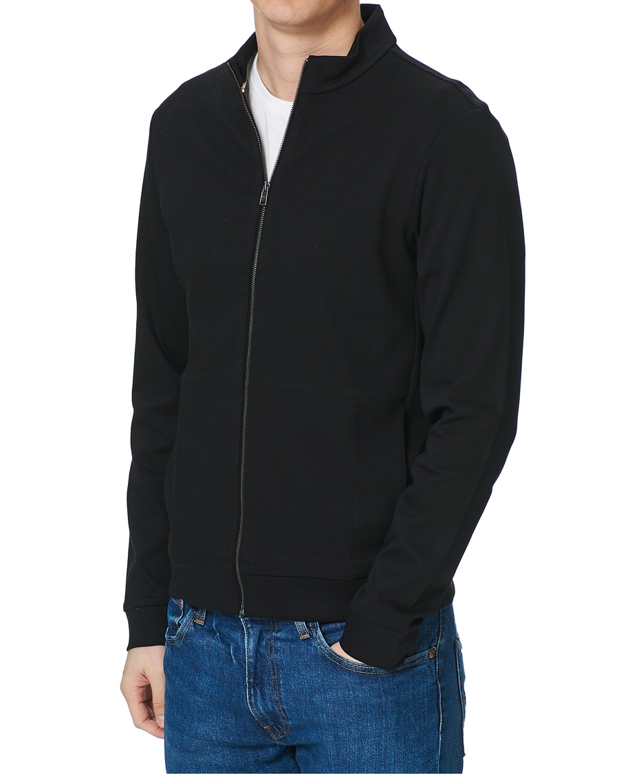 Heren | Truien | BOSS BLACK | BOSS Skiles Knitted Full-Zip Sweater Black