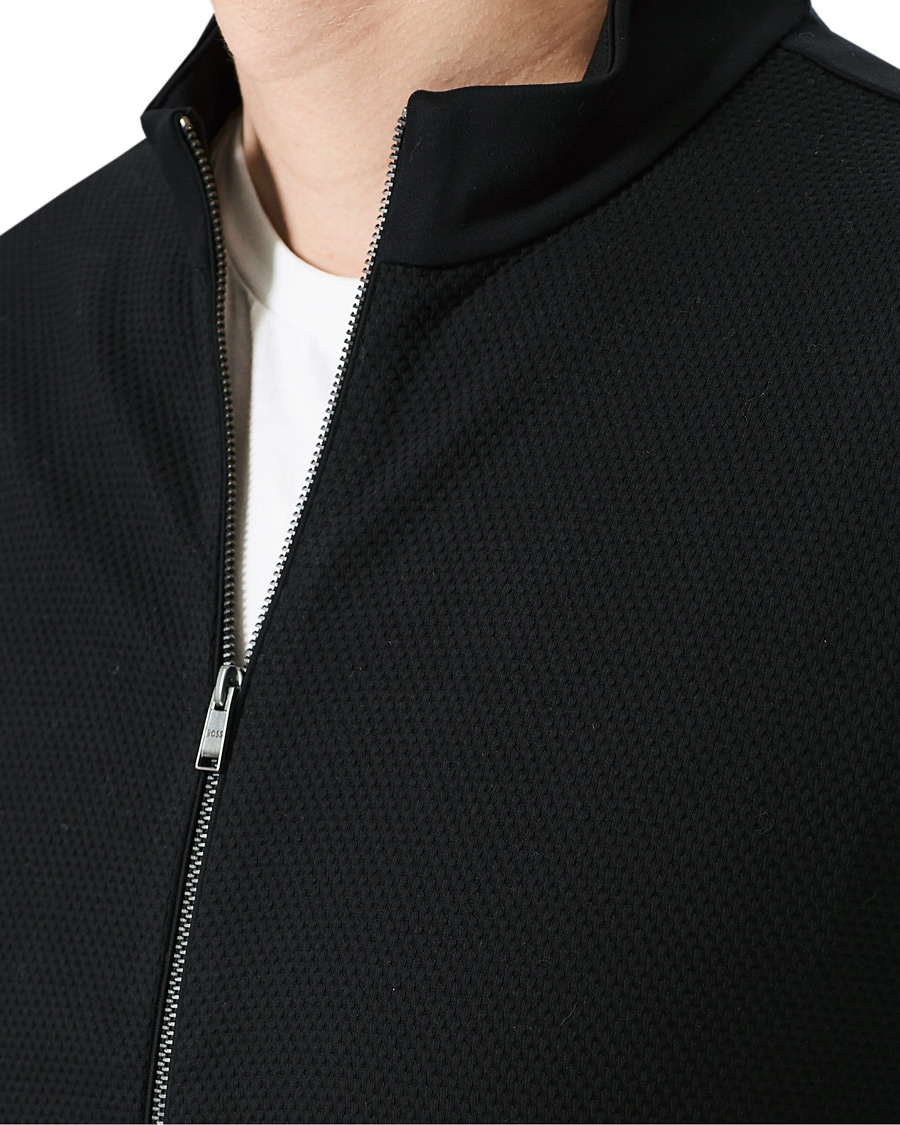 Heren | Truien | BOSS BLACK | BOSS Skiles Knitted Full-Zip Sweater Black