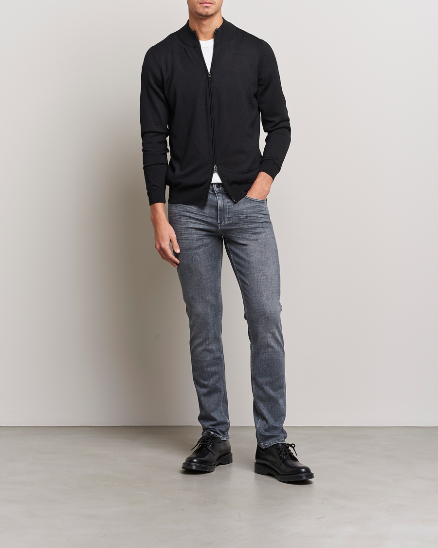Heren | Truien | BOSS BLACK | Balonso Full-Zip Sweater Black
